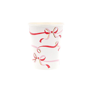 Стаканы Meri Meri, с бантом из ленты, 8 шт