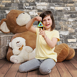 Конструктор магнитный Geomag "Многоцвет", пластины, блистер, 15 элементов