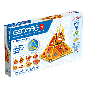 Конструктор магнитный Geomag "Классик", пластины, 78 элементов