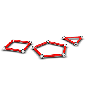 Конструктор магнитный Geomag "Классик", геометрия, 24 элемента