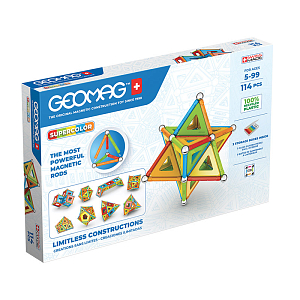 Конструктор магнитный Geomag "Многоцвет", 114 элементов