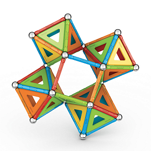 Конструктор магнитный Geomag "Многоцвет", 114 элементов