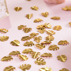 Конфетти Party Deco "Пальмовые листья", золото