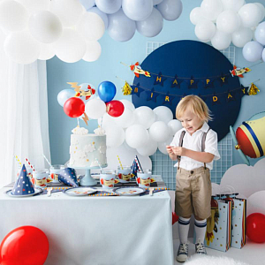 Рукава на стаканы Party Deco "Самолет", 6 шт