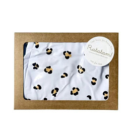 Мяч пляжный Ratatam "Leopard", белый, 30 см