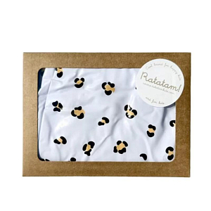 Мяч пляжный Ratatam "Leopard", белый, 30 см