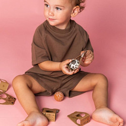 Мяч-попрыгунчик Ratatam "Cow", коровка, 4 см