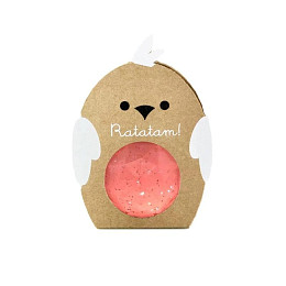 Мяч-попрыгунчик Ratatam "Bird", розовый с блестками, 4 см