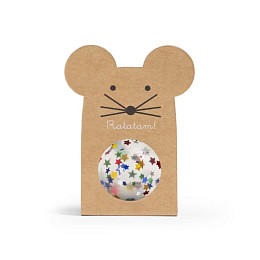 Мяч-попрыгунчик Ratatam "Mouse", разноцветные звезды, 4 см