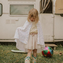 Накидка Ratatam "Whitesnow", мерцающий иней, 4-10 лет