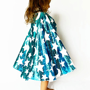 Накидка Ratatam "Cosmic", голубые звезды, 3-10 лет