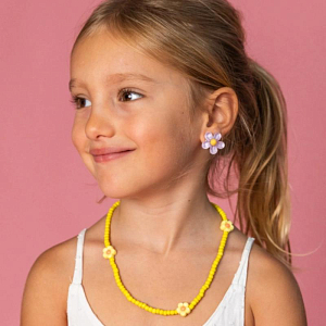 Клипсы в виде цветов Ratatam "Flowers", розовые