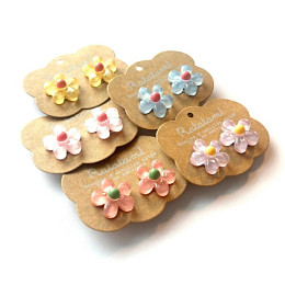 Клипсы в виде цветов Ratatam "Flowers", желтые