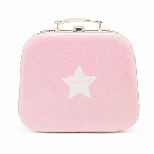 Сумка-чемодан Ratatam "Glitter", розовые блестки, 25 см
