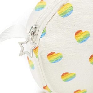 Сумка текстильная Ratatam "Hearts", цветные сердца