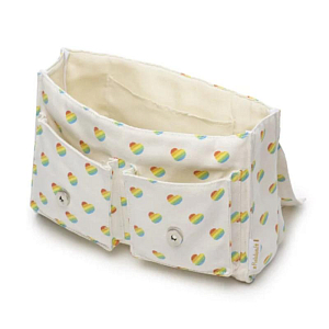 Портфель школьный текстильный Ratatam "Hearts", цветные сердца