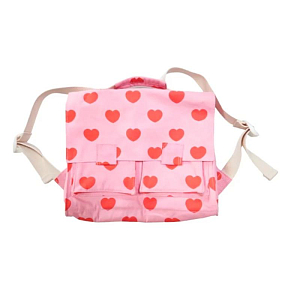 Рюкзак школьный текстильный Ratatam "Hearts", розовые сердца