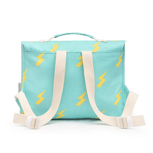 Рюкзак школьный текстильный Ratatam "Flash", молнии на бирюзовом