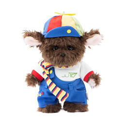 Щенок Фил TeddyTales, кучерявый, S, коричневый, 20 см