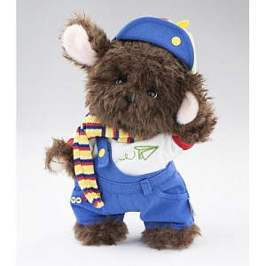 Щенок Фил TeddyTales, кучерявый, S, коричневый, 20 см