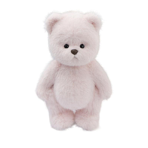 Медведь Lina TeddyTales, с длинной шерстью, M, молочно-розовый, 30 см