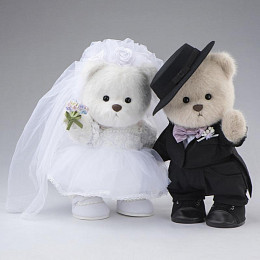Медведь Lina TeddyTales, M, в костюме жениха, 30 см