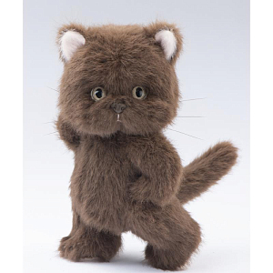 Кошка Lina TeddyTales "Тирамису", S, коричневая, 20 см