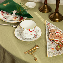 Набор Valerie Concept "Новогодняя лента", чашка и блюдце