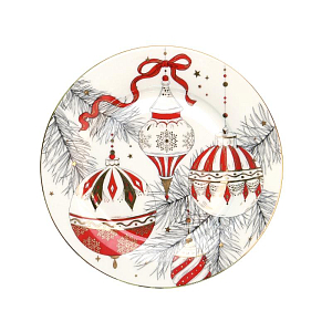 Тарелка Valerie Concept "Новогодние игрушки"