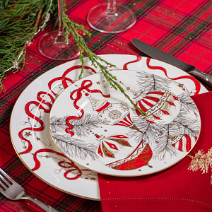 Тарелка Valerie Concept "Новогодние украшения"