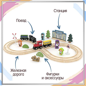 Игровой набор Hape J’adore "Полиция Метрополиса с железной дорогой", серия "Треки"