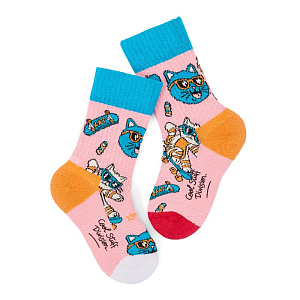 Набор носков Hello Hossy "Cats", 3 пары, мир котов