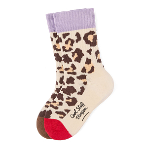 Набор носков Hello Hossy "Leopard", 4 пары, леопардовый микс