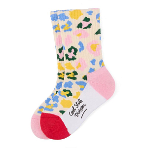 Набор носков Hello Hossy "Leopard", 4 пары, леопардовый микс