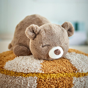 Мягкая игрушка двусторонняя Bloomingville MINI "Медведь Berta", коричневый с кремовым