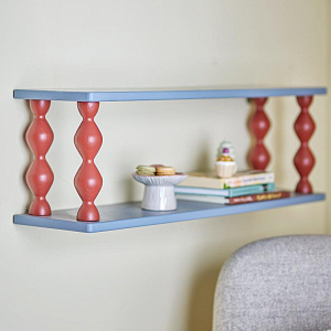 Полка подвесная Bloomingville MINI "Bibiola", голубая