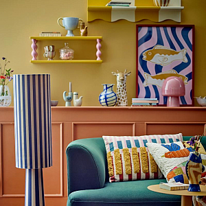 Полка подвесная Bloomingville MINI "Bibiola", желтая