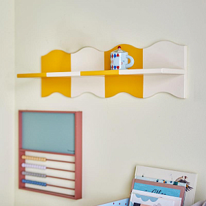 Полка подвесная Bloomingville MINI "Bubbi", желтая