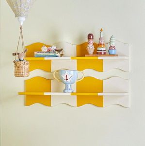 Полка подвесная Bloomingville MINI "Bubbi", желтая