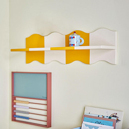 Полка подвесная Bloomingville MINI "Bubbi", желтая