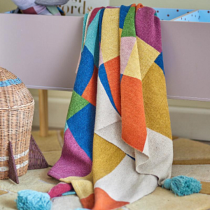 Плед Bloomingville MINI "Colorine", мультиколор, 160 х 130 см