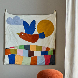 Настенное панно Bloomingville MINI "Colorine", мультиколор, 101 х 101 см