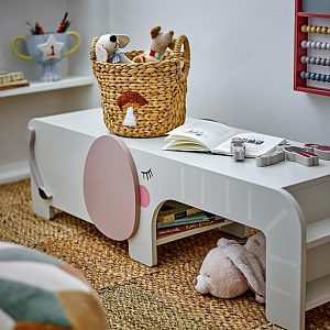 Скамейка в виде слона Блумингвиль МИНИ (Bloomingville MINI) "Фердинанд", серая
