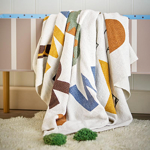 Плед Bloomingville MINI "Memmo", мультиколор, 160 х 130 см