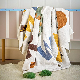 Плед Bloomingville MINI "Memmo", мультиколор, 160 х 130 см