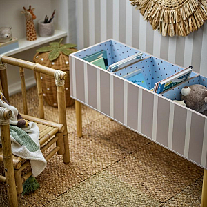 Подставка для книг Bloomingville MINI "Salam", кремовая в полоску