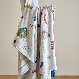 Плед Bloomingville MINI "Sylvie", веселые фрукты, 160 х 130 см