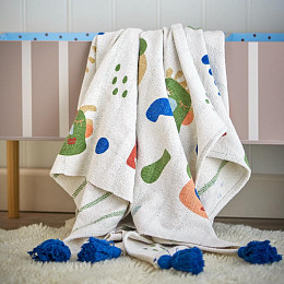 Плед Bloomingville MINI "Sylvie", веселые фрукты, 160 х 130 см