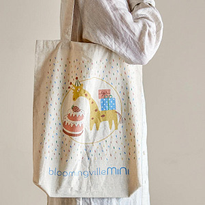 Сумка-тоут Bloomingville MINI "Celebrate", бежевая