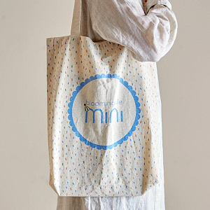 Сумка-тоут Bloomingville MINI "Celebrate", бежевая